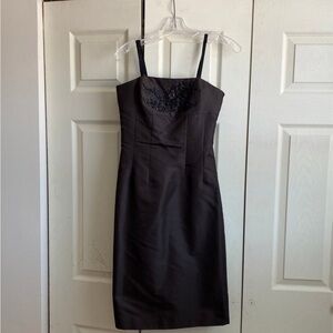 Ann Taylor strapless dress brown size 2